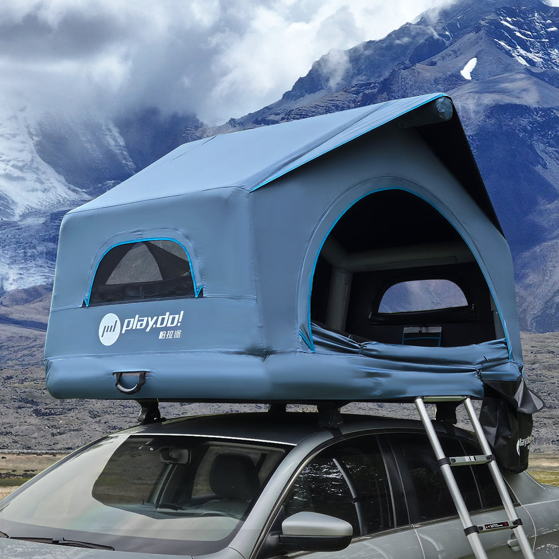 Play.do! Shell Wing blackout inflatable roof top tent